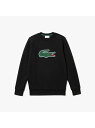 【SALE/30%OFF】LACOSTE ワニロゴステッチダブルフェイスクルーネックスウェット ラコステ カットソー スウェット ブラック ネイビー【送料無料】