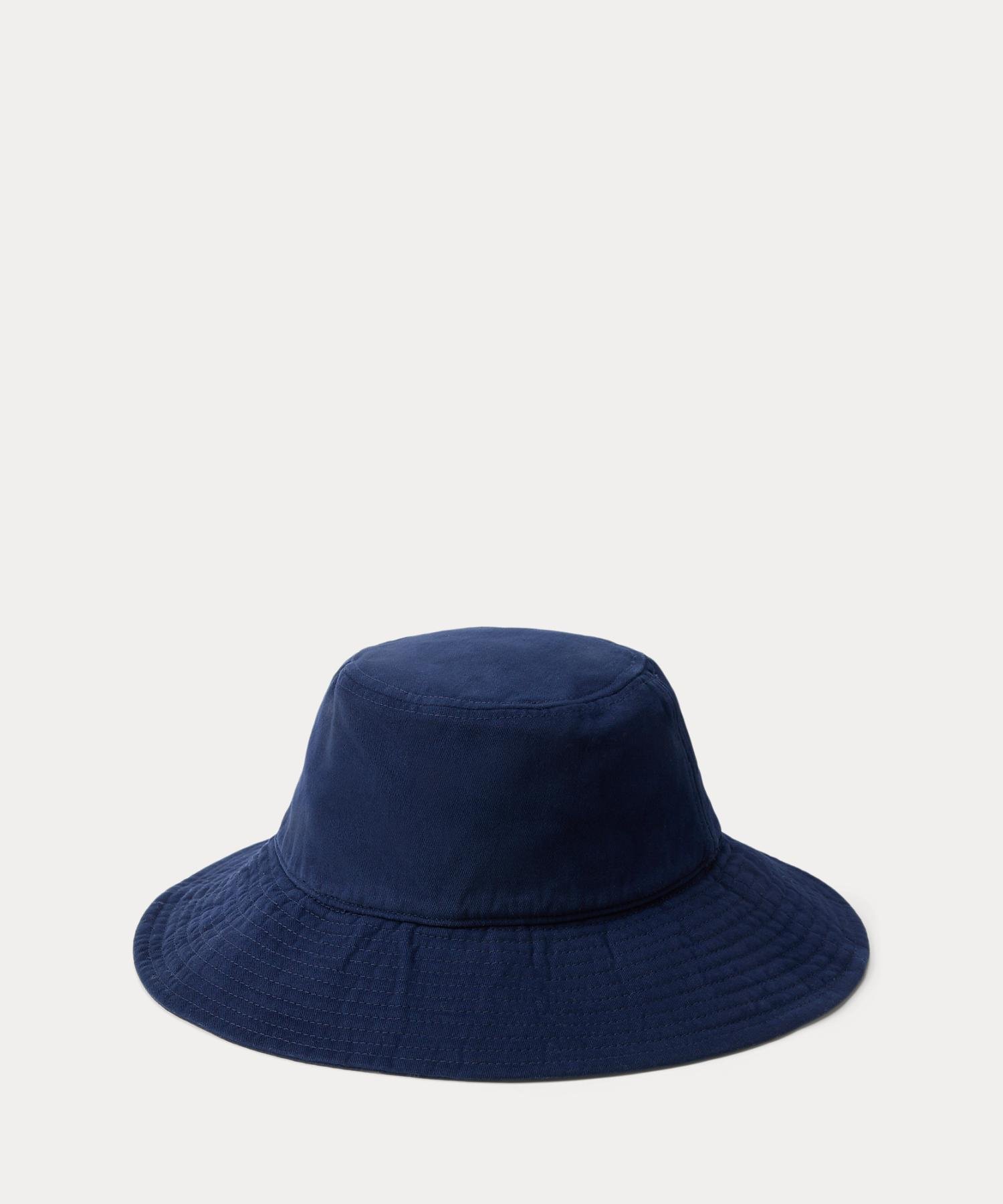 Polo ベア コットン バケット ハット ラルフローレン 帽子 ハット ネイビー