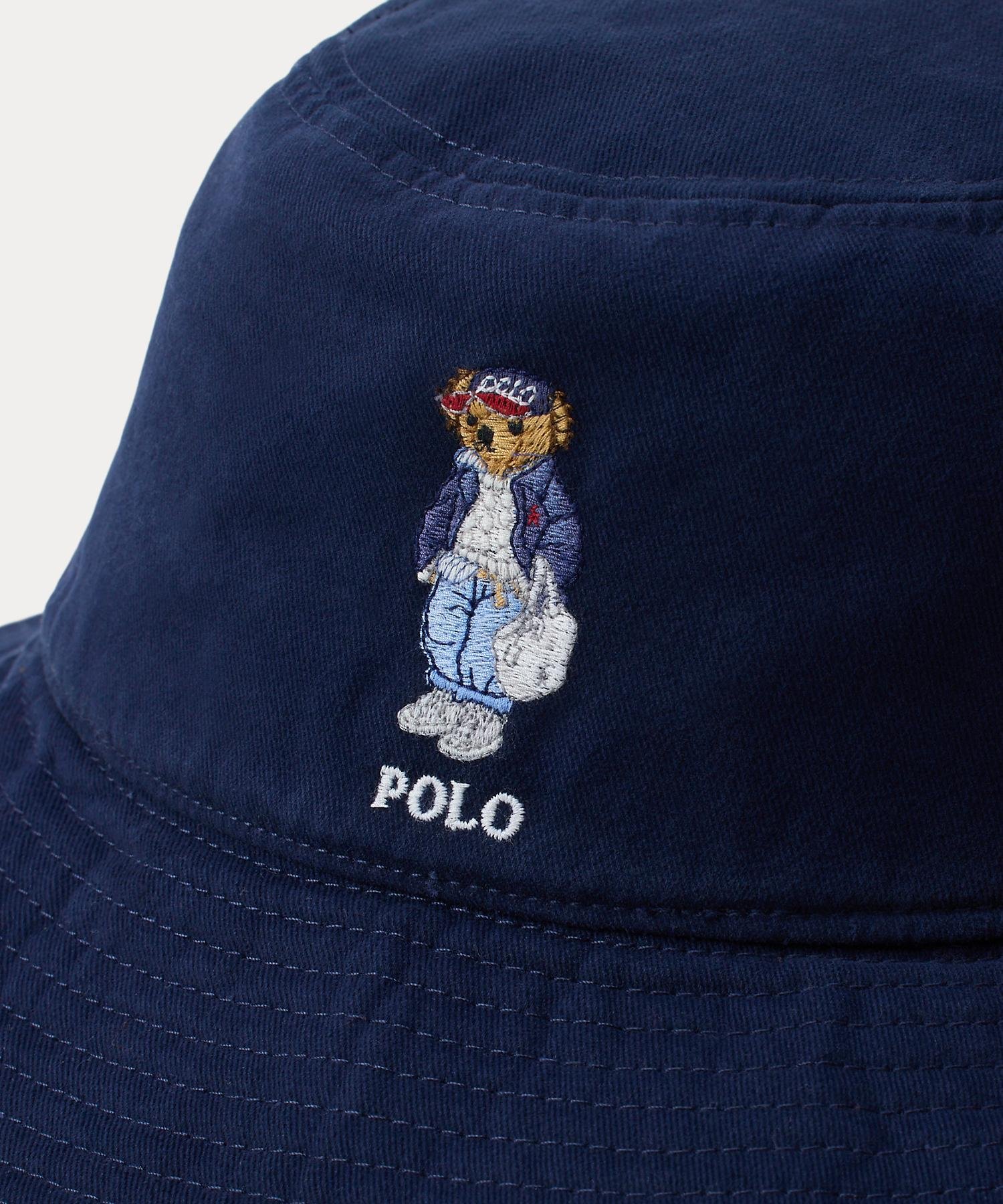Polo ベア コットン バケット ハット ラルフローレン 帽子 ハット ネイビー