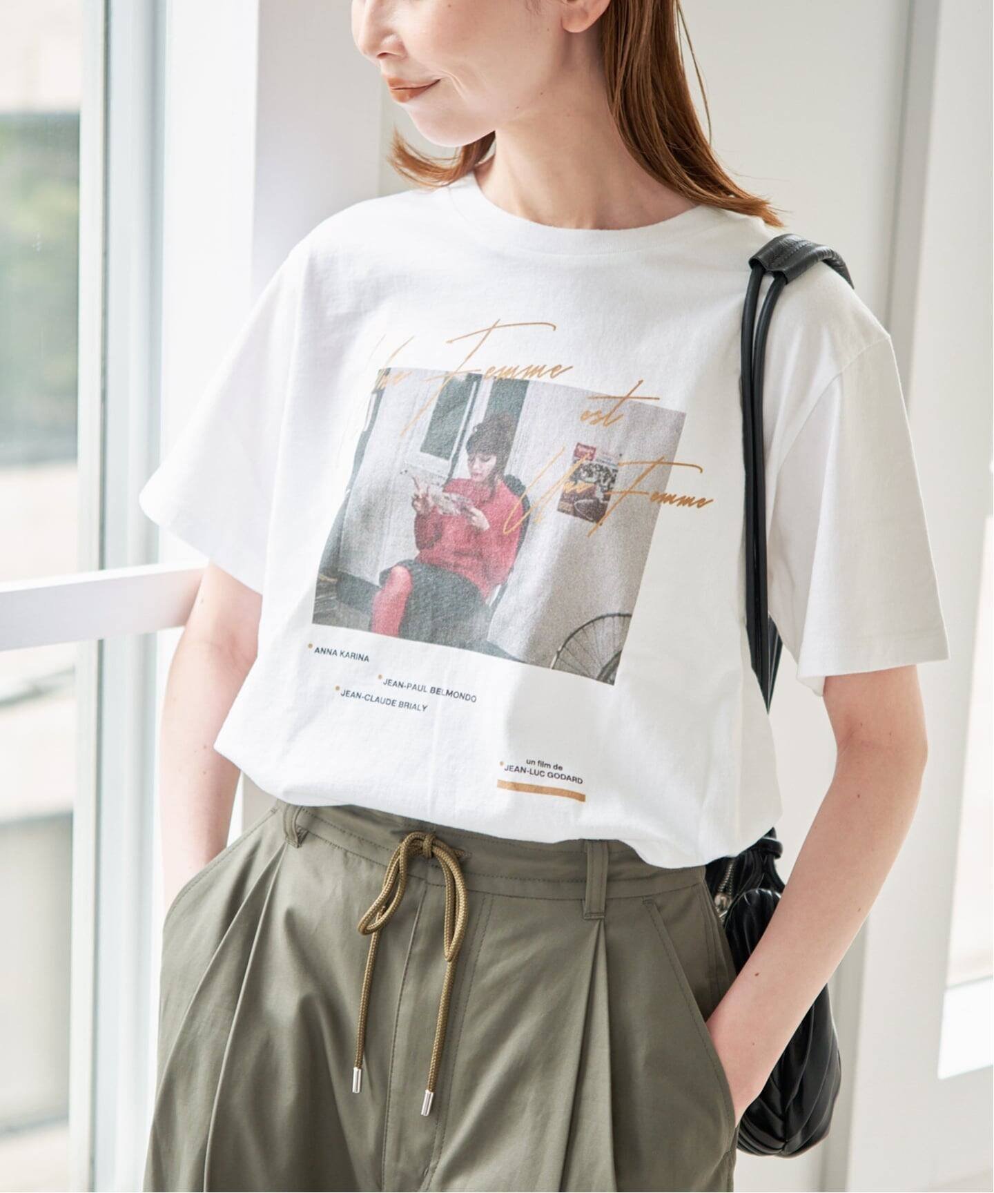 U by SPICK&SPAN 《WEB限定 / 追加》TRICOMER/トリコメル UNE FEMME EST FEMME-1 TEE 2 ユーバイスピックアンドスパン トップス カットソー・Tシャツ ホワイト