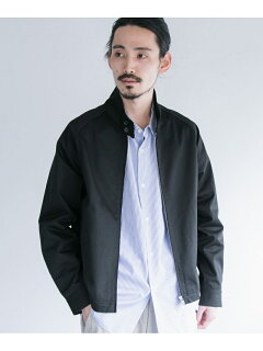 Chino Cloth Harrington Jacket UR04-17A002: Black Chino Cloth Harrington Jacket UR04-17A002: Black
