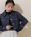 ジル スチュアート アウター レディース JILL by JILL STUART ◇デニムライクGジャン ジル バイ ジル スチュアート ジャケット・アウター テーラードジャケット・ブレザー ブルー ホワイト【送料無料】