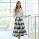 【SALE/20%OFF】Audie a Muses フラワージャガードスカート ローズティアラ スカート その他のスカート ベージュ【送料無料】