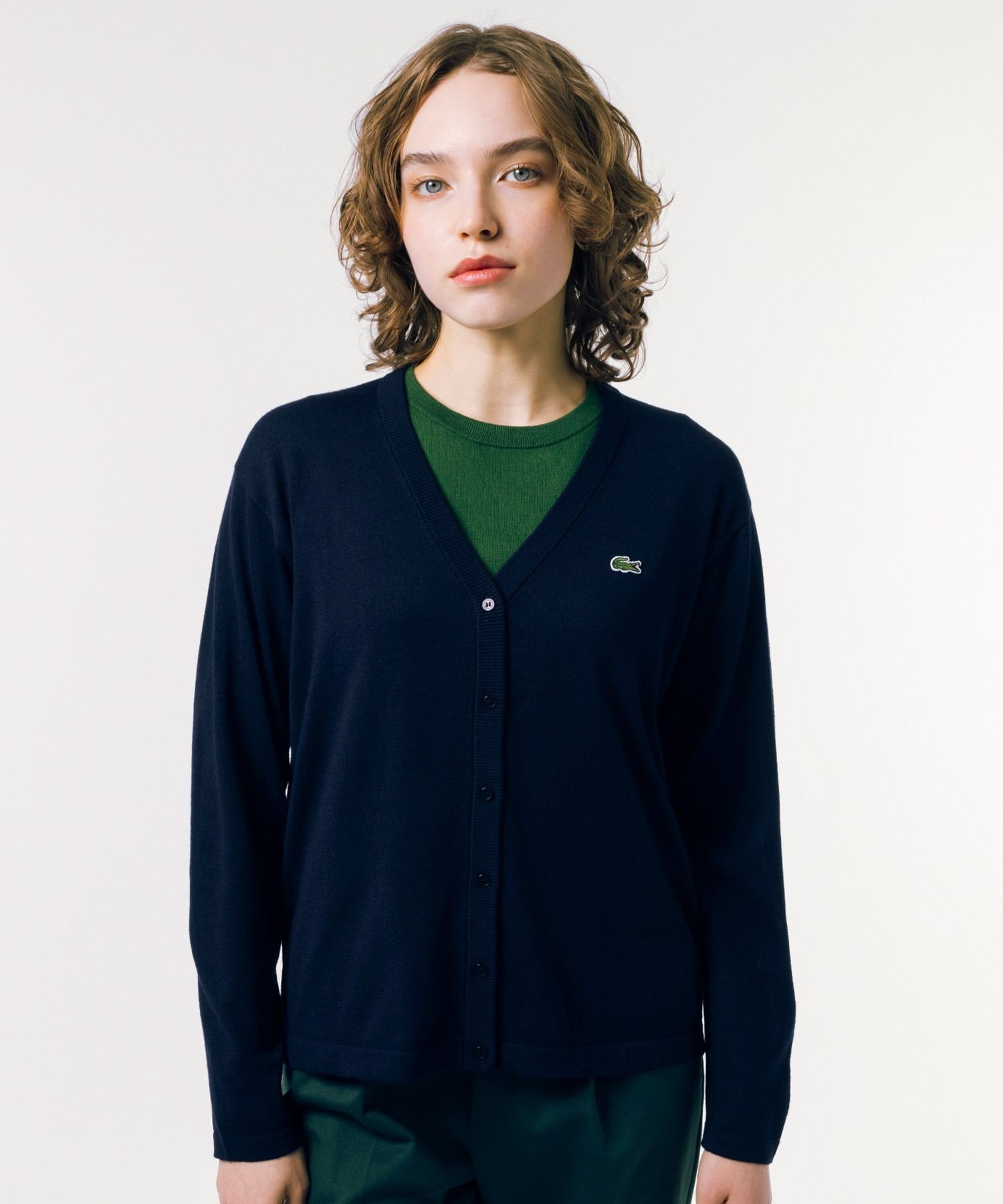 LACOSTE UVå ۿ® COOL MAX ޥå Vͥå˥åȥǥ 饳 ȥåץ ǥ ͥӡ ꡼ ۥ磻 åɡ̵