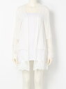 【SALE/50%OFF】レース切替シアロングカーデ リップサービス ニット【RBA_S】【RBA_E】