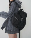 【SALE/30%OFF】kivi レースアップデイバッグ レトロガール バッグ リュック・バックパック シルバー ブラック【送料無料】