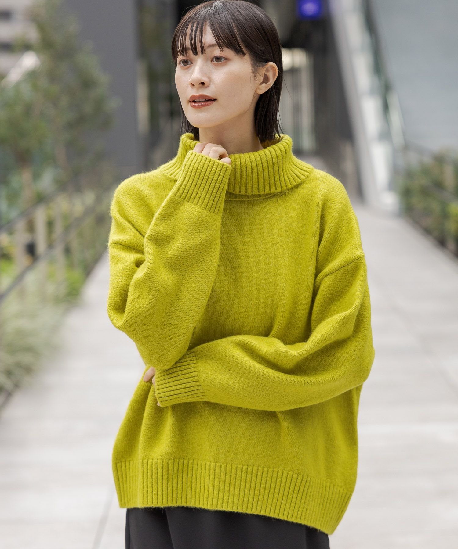 【SALE/65%OFF】LAKOLE 7ゲージタートルニットプルオーバー ラコレ トップス ニット ピンク グレー グリーン