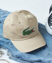 LACOSTE LACOSTE/ラコステ ビッグクロコダイルキャップ L1231 UV対策 日除け対策 カセットチャート 帽子 キャップ ブラック ネイビー ホワイト【送料無料】
