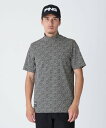 PING APPAREL 全方向ストレッチフェニックスシティ柄ジャガード半袖ハイネックシャツ <GOLD> (MENS) ピン アパレル トップス その他のトップス ブラック ブラウン グレー【送料無料】