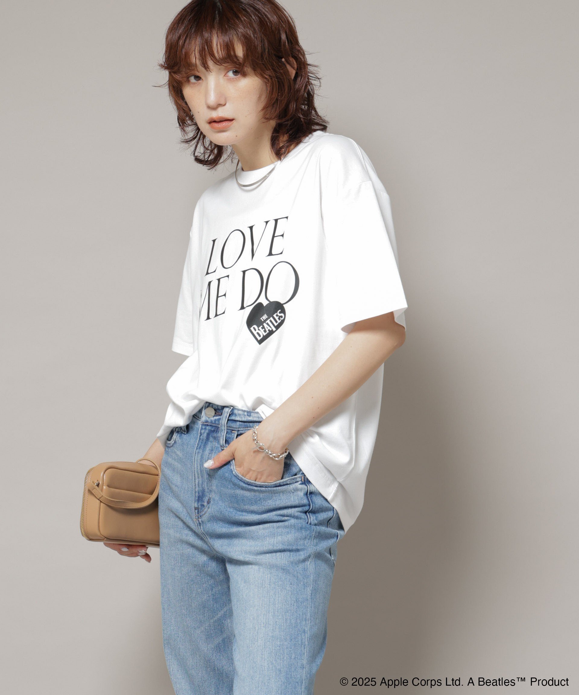 NANO universe GOOD ROCK SPEED×Anti Soaked(R) 汗染み防止 BEATLES Tシャツ ナノユニバース トップス カットソー・Tシャツ ホワイト【送料無料】