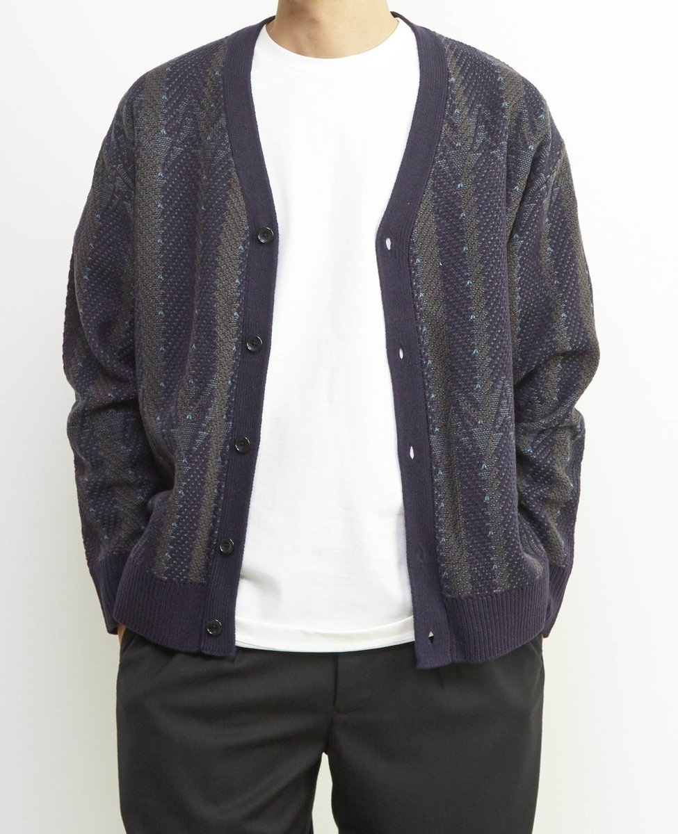 MEN'S MELROSE 【MASTER FRAME/マスターフレーム】レトロJQD カーディガン メンズメルローズ トップス ..