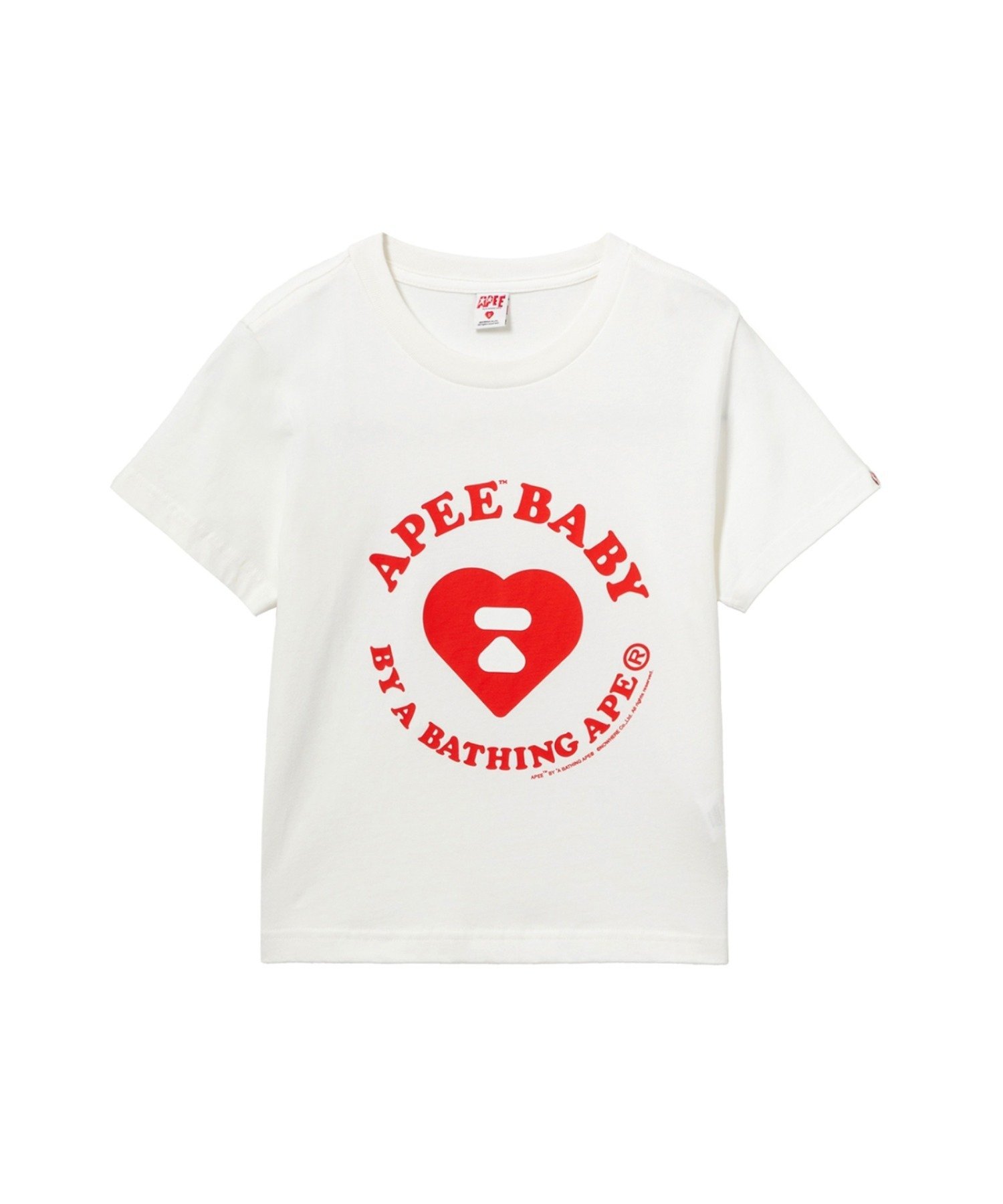 APEE BABY PRINTED TEE #2 ア ベイシング エイプ トップス カットソー・Tシャツ ホワイト ブラック