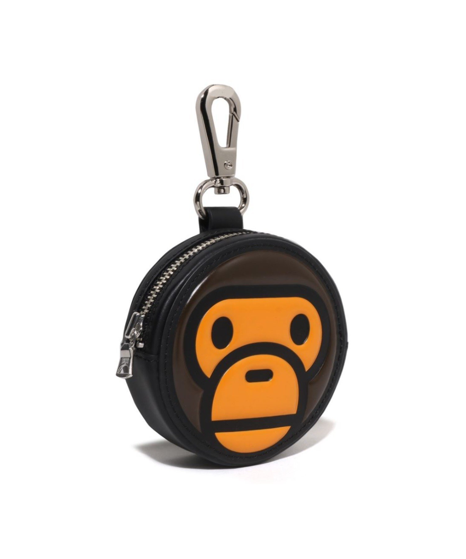 A BATHING APE BABY MILO PATENT LEATHER COIN CASE ア ベイシング エイプ 財布・ポーチ・ケース コインケース・小銭入れ・札入れ ブラック【送料無料】
