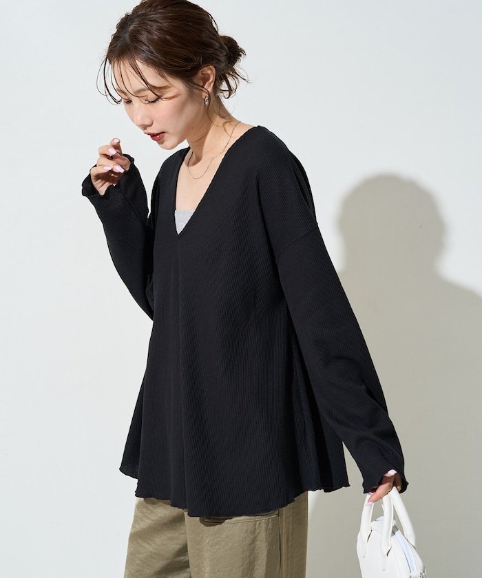 限定展開 メロー サーマル ルーズ ロングスリーブ プルオーバー 26AW フリークスストア トップス カットソー・Tシャツ ブラウン ブルー グレー ブラック ベージュ