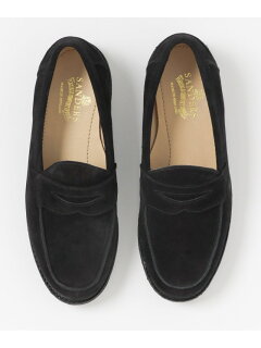 Saddle Loafer 1687: Black Suede Saddle Loafer 1687: Black Suede