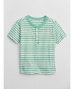 【SALE／59 OFF】GAP (K)babyGap ヘンリーネックTシャツ ギャップ トップス カットソー Tシャツ グリーン イエロー ホワイト ブラウン