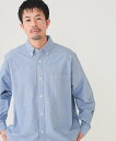 BEAMS BEAMS / ヘビーオックスフォード ボタンダウン シャツ 24SS 春トップス ビームス メン トップス シャツ ブラウス ブルー ホワイト【送料無料】