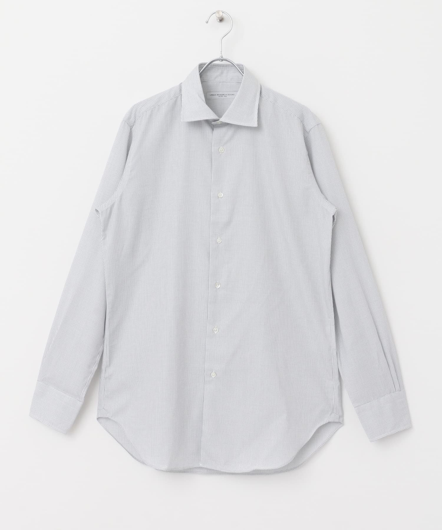 URBAN RESEARCH DOORS 『イージーケア』LIFE STYLE TAILOR セミワイドグラフチェックシャツ アーバンリサーチドアーズ スーツ・フォーマル Yシャツ・カッターシャツ ホワイト【送料無料】