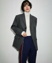 【SALE/60%OFF】ADAM ET ROPE' FEMME シングルブレストオーバージャケット アダムエロペ ジャケット・アウター テーラードジャケット・ブレザー ベージュ グレー【送料無料】