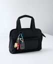 M TO R PUFFY NYLON BOSTON BAG アダムエロペ バッグ ボストンバッグ ブラック【送料無料】