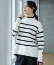 【SALE/30%OFF】自由区 L 【WEB限定カラーあり・洗える】ウールカシミヤブレンドハイネック ニット ジユウク トップス ニット グレー イエロー【送料無料】