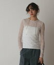 【SALE/20%OFF】GRACE CONTINENTAL シアーレースカットトップ グレースコンチネンタル トップス その他のトップス ホワイト ブラック【...