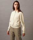 【SALE/30%OFF】Calvin Klein (W)【公式ショップ】 カルバンクライン ハーフミラノリブジップボンバージャケット Calvin Klein...
