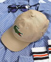 LACOSTE LACOSTE/ラコステ ビッグアイコンローキャップ Big logo カセットチャート 帽子 キャップ ホワイト ブラック ネイビー【送料無料】