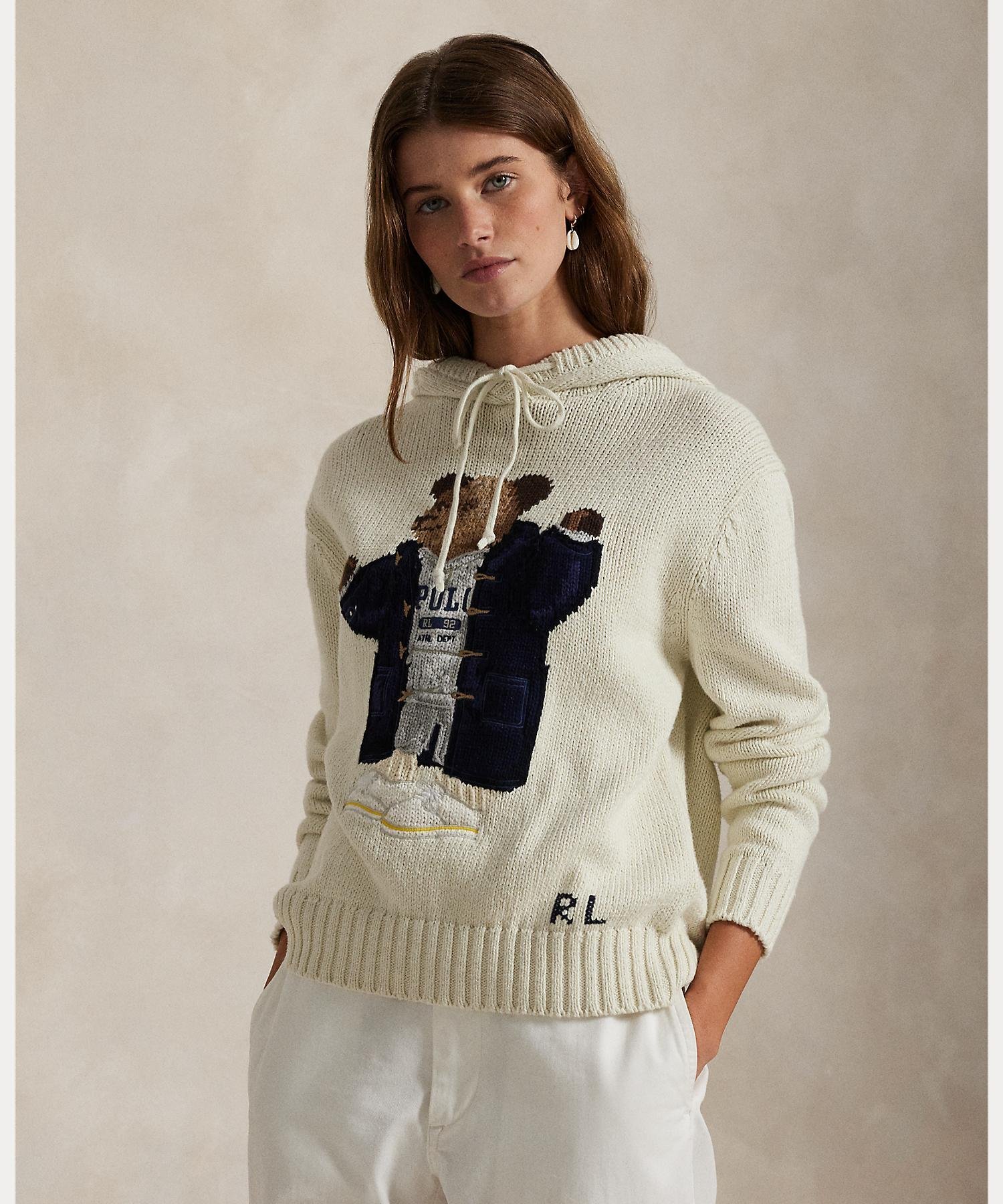 POLO RALPH LAUREN Polo ベア フーデッド セーター ラルフローレン トップス パーカー・フーディー ベージュ【送料無料】