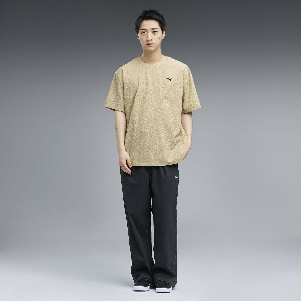メンズ ESS エレベーテッド ウーブン クルーネック 半袖 Tシャツ SUMMER WOVEN SS Crew プーマ トップス カットソー・Tシャツ