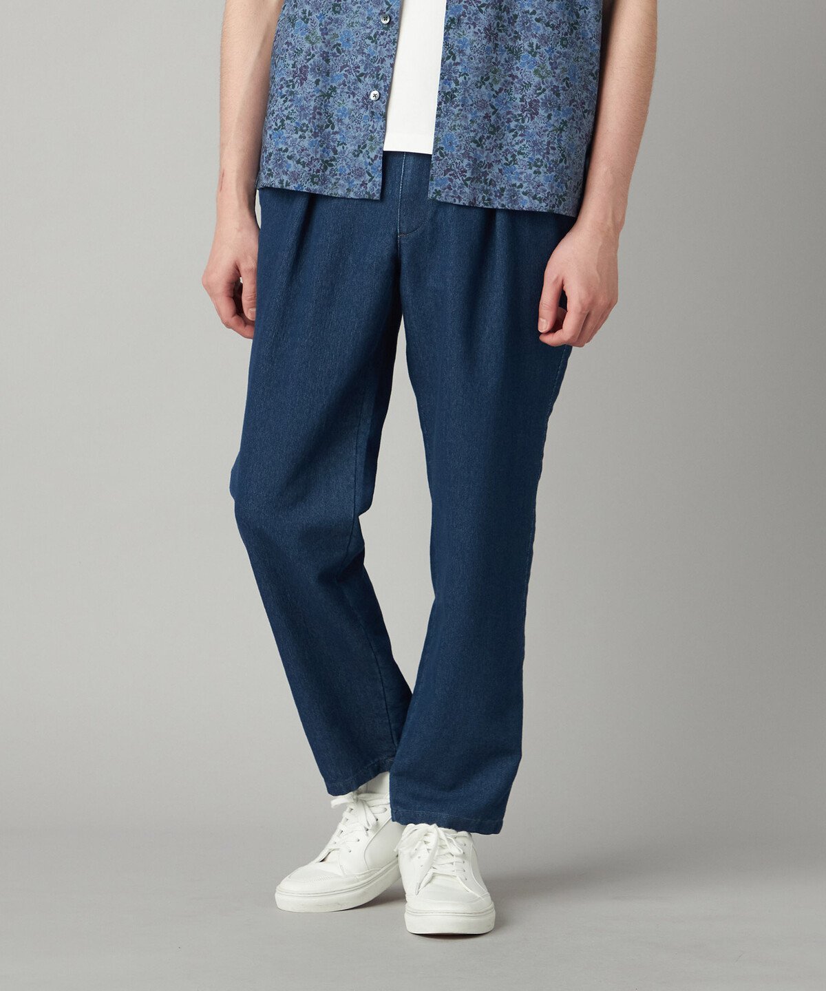 【SALE／30%OFF】COMME CA MEN メッシュデニム インタックイージーパンツ コムサメン パンツ その他のパンツ ネイビー ブルー【送料無料】