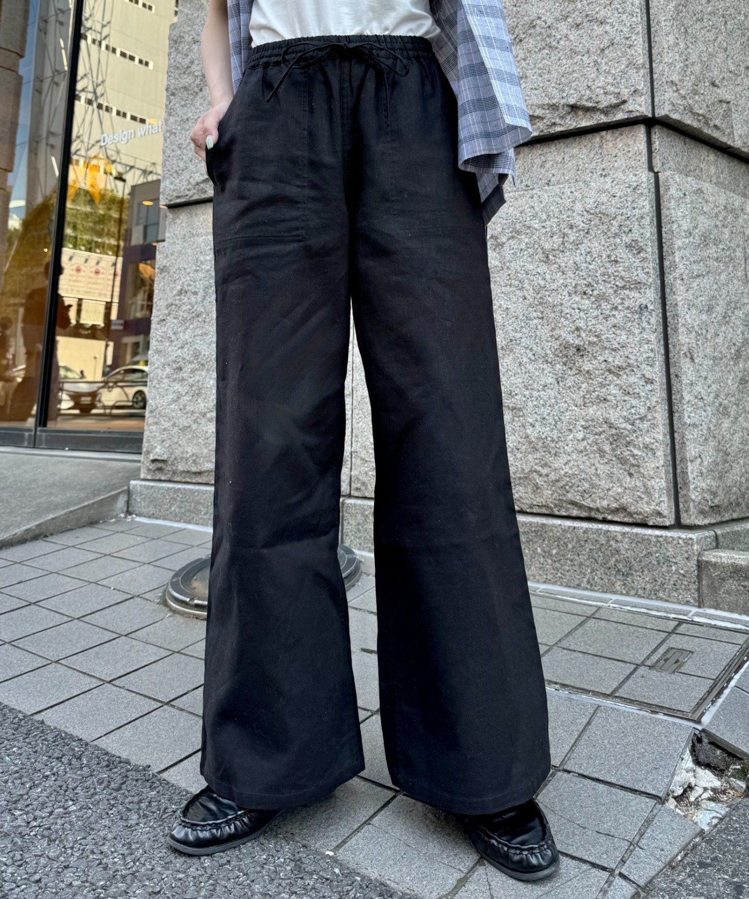 【GEVACO/ゲバコ】コットンリネンイージーパンツ チャオパニックティピー パンツ その他のパンツ ベージュ ブラック