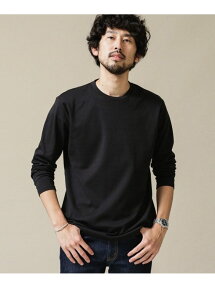 【SALE／60%OFF】NANO universe 《イヤな臭いを軽減》Anti SmellクルーネックロングスリーブTシャツ ナノユニバース トップス カットソー・Tシャツ ブラック グレー ホワイト ベージュ