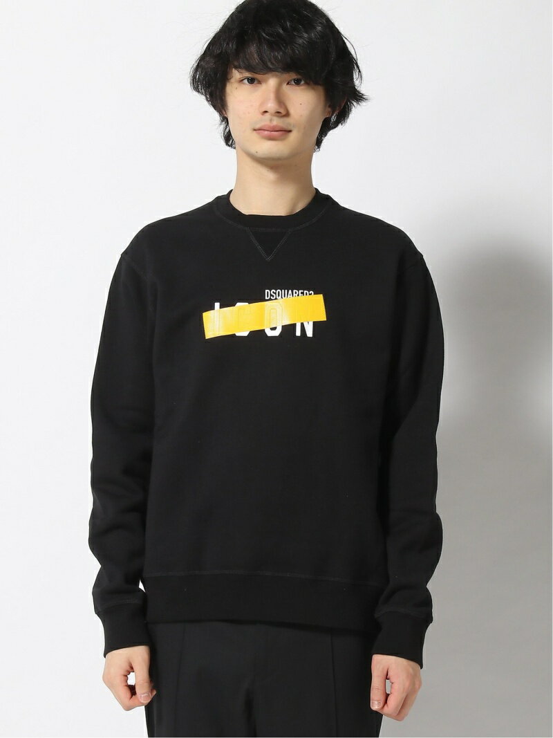 【SALE／45%OFF】DSQUARED2 SWEATSHIRT ディースクエアード トップス スウェット・トレーナー ブラック ホワイト【送料無料】