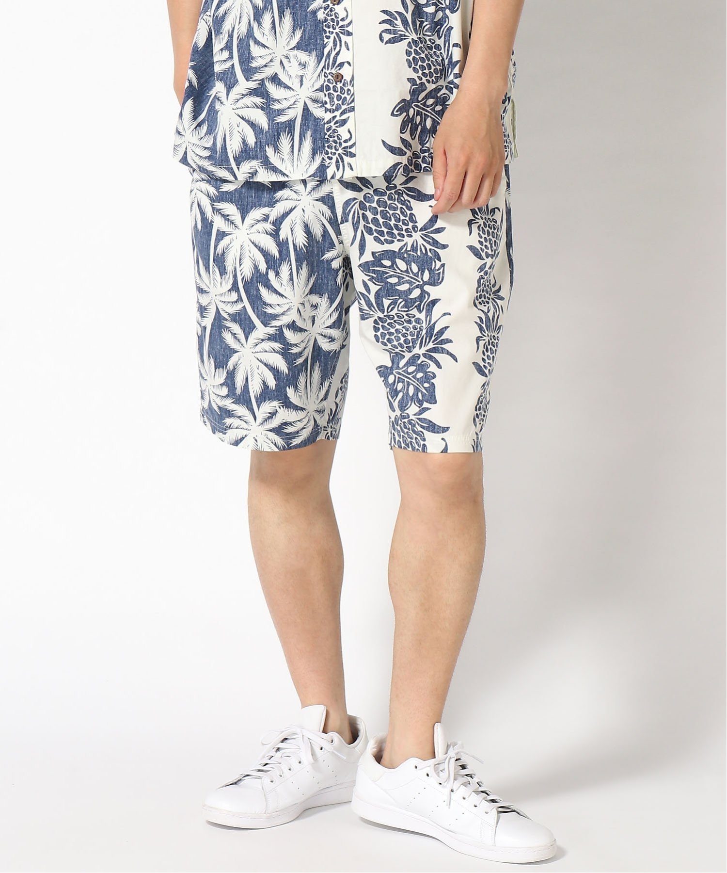 【SALE／30%OFF】HULA LANI HULA LANI/(M)綿アロハマルチショーツ フララニハワイ パンツ その他のパンツ ネイビー【送料無料】のサムネイル