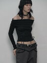 SETUP-EXE 【SETUP-EXE】CORSET OFF-SHOULDER TOP ネバーマインドザエックスユー/チカシツプラス トップス その他のトップ...