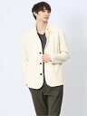 【SALE/50%OFF】m.f.editorial ふくれジャガード イタリアンカラージャケット 【25SS】 メンズ アウター カットソー カジュアル ライ...