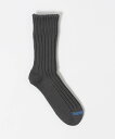 UNITED ARROWS <ROTOTO>チャンキーリブ クルーソックス ユナイテッドアローズ 靴下・レッグウェア 靴下 グレー