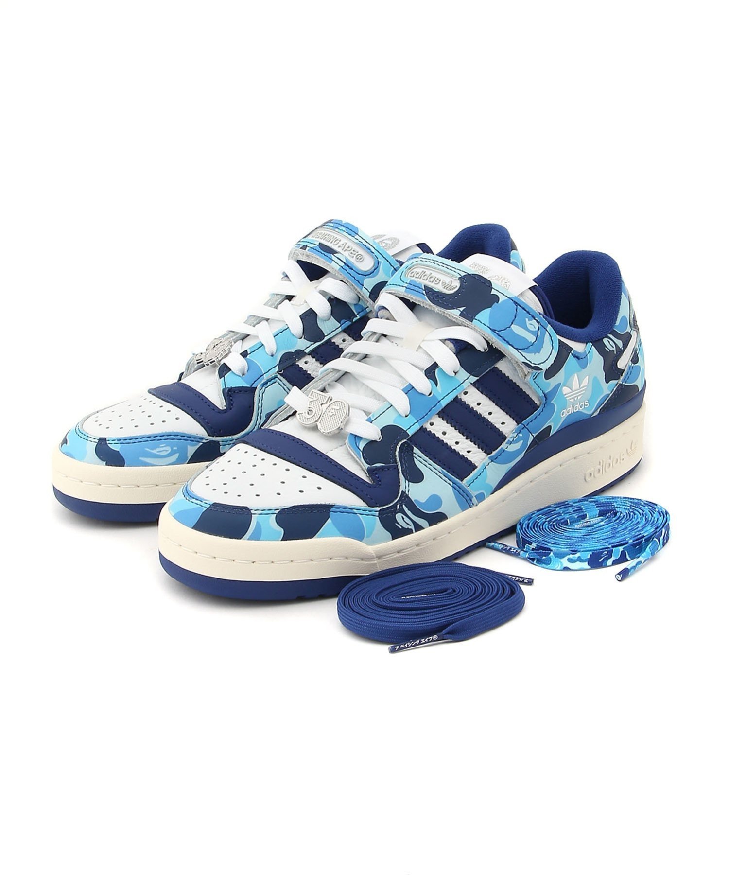 アディダス A BATHING APE 【 BAPE X ADIDAS 】FORUM BAPE ABC CAMO ア ベイシング エイプ シューズ・靴 スニーカー ブルー グリーン【送料無料】