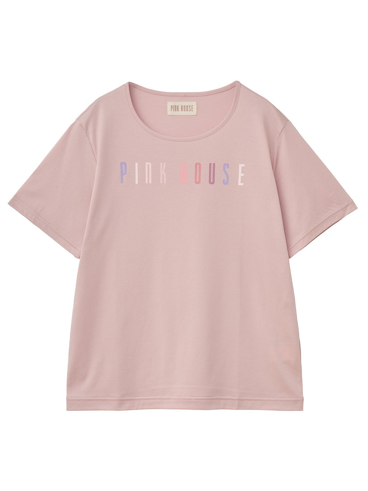 PINK HOUSE カラフルロゴプリントカットソー ピンクハウス トップス カットソー・Tシャツ ピンク ブラック ブルー ネイビー