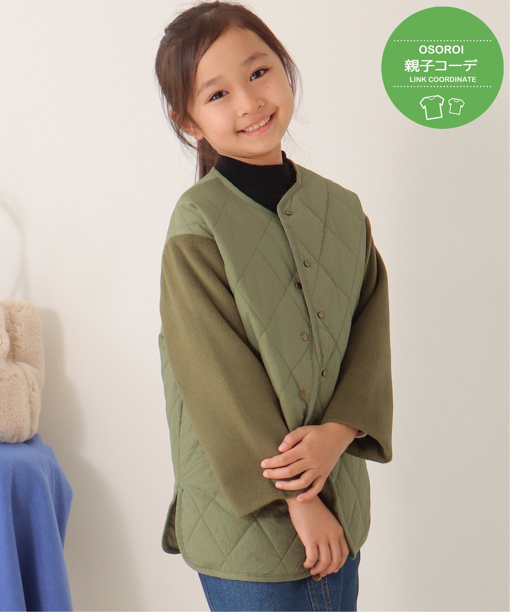 【SALE/30%OFF】ikka 【親子コーデ】切り替えキルトハーフコート(120~160cm) イッカ ジャケット・アウター その他のジャケット・アウター ...