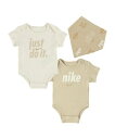 【SALE/10%OFF】NIKE ベビー(55-70cm) セット商品 NIKE(ナイキ) NKN E1D1 BIB BS PCK ルーキーキッズ トップス その他のトップス ベージュ ホワイト グレー