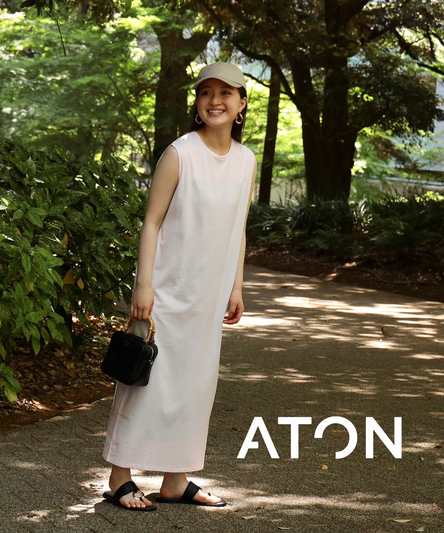 【SALE／40%OFF】Demi-Luxe BEAMS 【7/25新規値下げ】ATON / スビン ノースリーブドレス PINK 24SS デミルクス ビームス ワンピース・ドレス その他のワンピース・ドレス ピンク【送料無料】のサムネイル