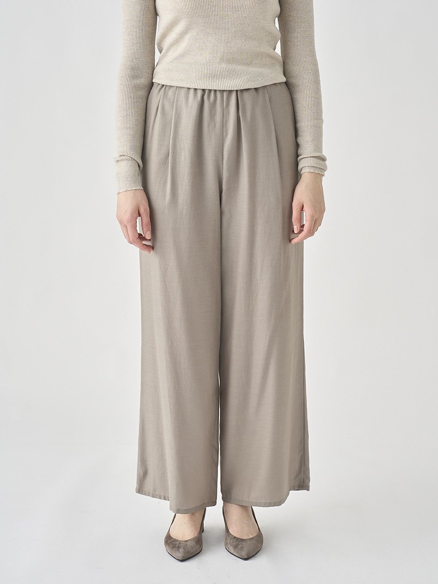 JOHN SMEDLEY キュプラコットン ドレープイージーパンツ｜FP106 ジョンスメドレー パンツ その他のパンツ ブラウン【送料無料】