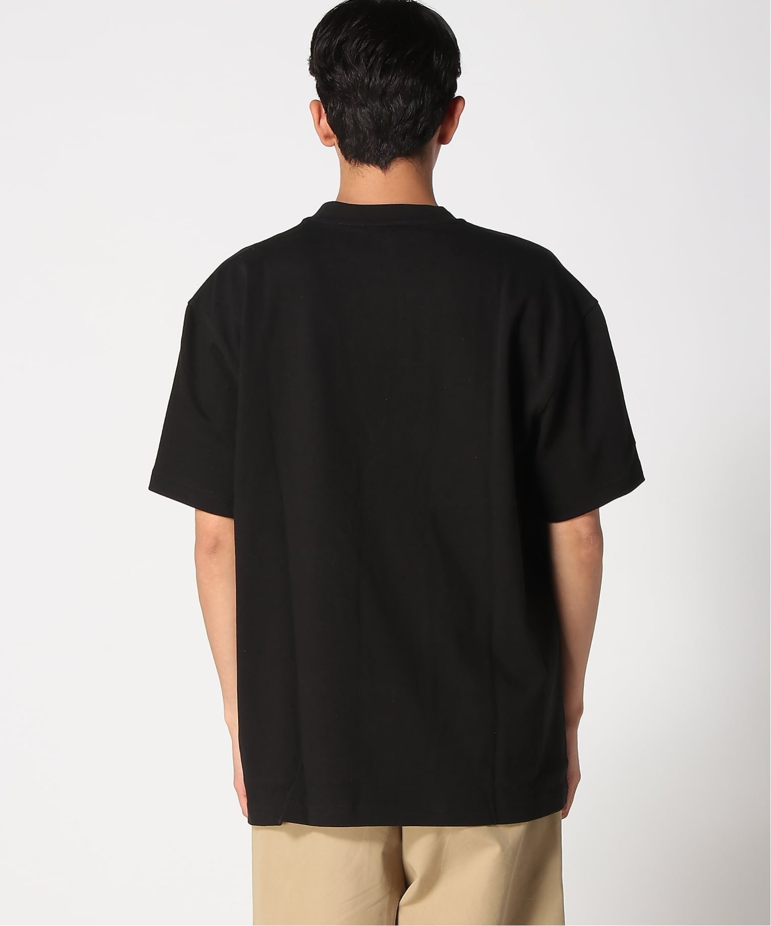 【公式ショップ】Two Way Logo Relaxed T-Shirt/フロントグラフィックロゴTシャツ ジースターロゥ トップス カットソー・Tシャツ ブラック