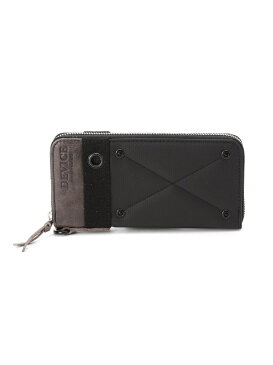 【SALE／10%OFF】DEVICE DEVICE/(U)DEVICE ミリタリー ラウンド長財布 デバイス 財布/小物 財布 カーキ ブラック【送料無料】