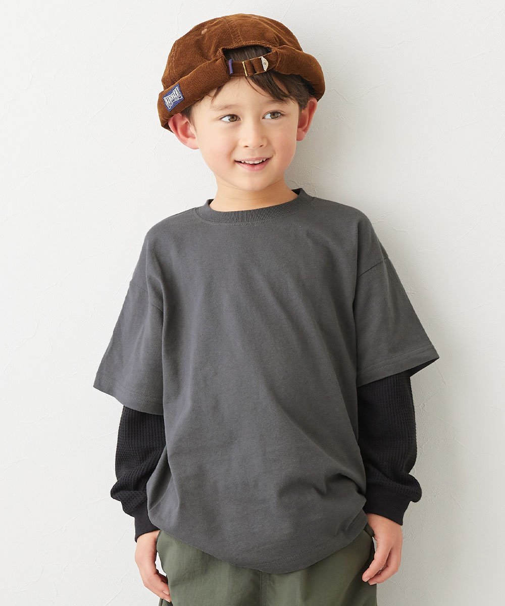 【SALE／11%OFF】devirock レイヤード風 長袖Tシャツ ロンT トップス 25AW デビロック トップス カットソー・Tシャツ ブラック パープル グレー ブルーのサムネイル