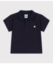 PETIT BATEAU 半袖ポロシャツ プチバトー トップス ポロシャツ ネイビー ホワイト【送料無料】