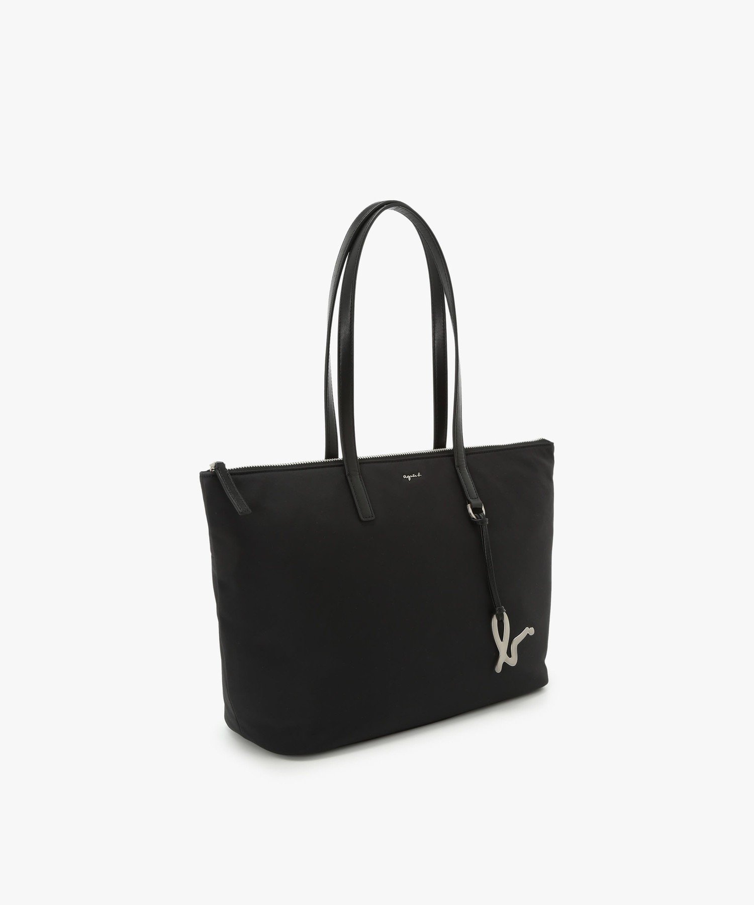 agnes b. VOYAGE ナイロン ミディアム トートバッグ "Adele" ZAS10-01 アニエスベー バッグ トートバッグ ブラック【送料無料】