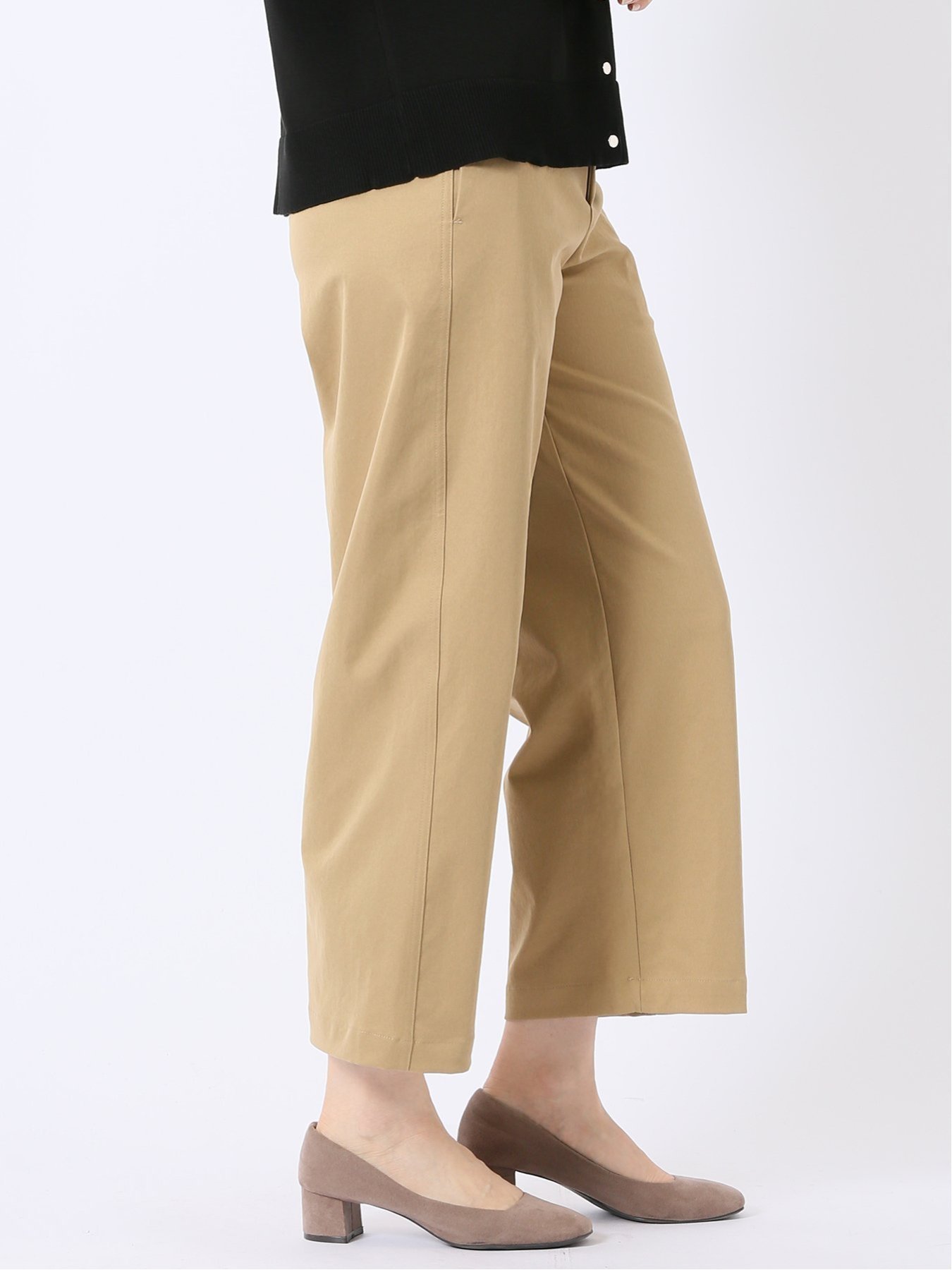 【SALE／10%OFF】m.f.editorial ストレッチ ワイド テーパードパンツ タカキュー パンツ その他のパンツ ブラウン【送料無料】